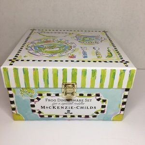 Mackenzie-Childs frog dinnerware set for toddler